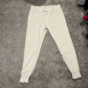 ZYIA OATMEAL COZY JOGGERS LARGE
